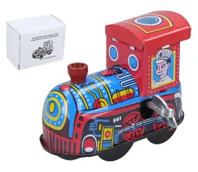 WIKY Naťahovacia kovová lokomotíva / 6 cm / od 3 rokov