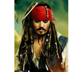 Norimpex Diamantové maľovanie Piráti - Jack Sparrow / 30x40 cm