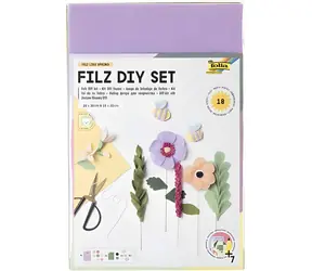 FOLIA 51049 Kreatívna filcová sada Felt like Spring / Kreatívna sada / 18 dielov