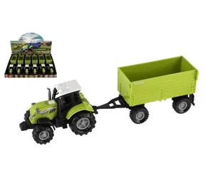TEDDIES Traktor s valníkom / 26 cm / Na voľný chod / Svetlo a zvuk / od 3 rokov