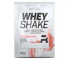 BioTech Whey Shake jahoda 25 g / Proteín