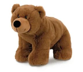 TEDDIES Plyšový medveď hnedý 30 cm / Plyšák / Plyš / Plnený guličkami / od 0 mesiacov