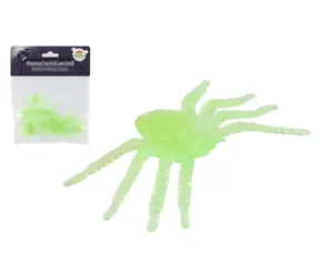 TEDDIES Svietiace pavúky v tme 20 ks / Párty dekorácie / plast / 5x3 cm / od 3 rokov