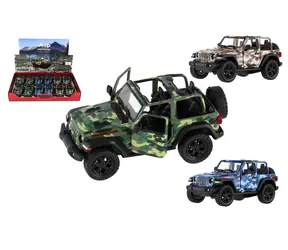 KINSMART Model auta Jeep Wrangler Camo Edition / Model auta / kov a plast / spätné natiahnutie / 13 cm / od 3 rokov