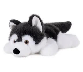 TEDDIES Plyšový pes Husky ležiaci 30 cm / od 0 mesiacov