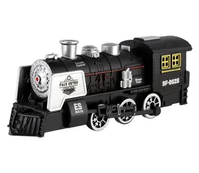 TEDDIES Lokomotíva narážacia / Na batérie / svetlo a zvuk / 20 cm / od 3 rokov