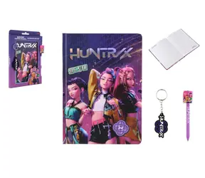 Darčeková sada K-pop Demon Hunters / Blok, pero, kľúčenka / V krabičke / 3+