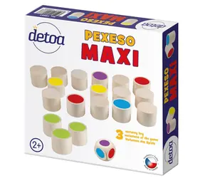 Detoa Maxi Pexeso 18 drevených kameňov / Pexeso / Drevo / od 2 rokov