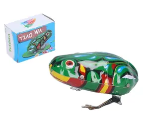 WIKY Žaba na kľúčik / Naťahovacia hračka / Kov / 7x5 cm / V krabici / od 3 rokov
