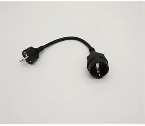 OEM Prechodka EU Plug typ F na typ E / Prechodka / 3 piny / Zemnená