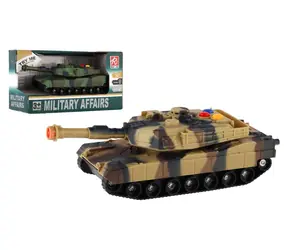 TEDDIES Tank na zotrvačník / Zvukové a svetelné efekty / 17 cm / od 3 rokov