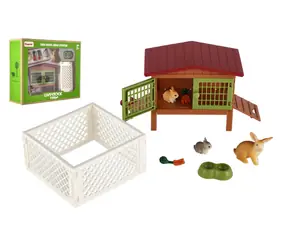 TEDDIES Králikáreň s výbehom a doplnkami