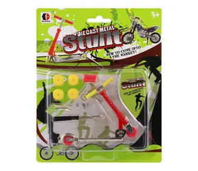 TEDDIES Prstová kolobežka / Prstová kolobežka / kov, plast / 10 cm / 2 farby / od 3 rokov