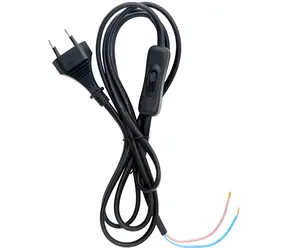 Retlux RPC 77 čierna / Flexošnúra s vypínačom / 2 x 0,75 mm2 / 2 m / H03VV-F2