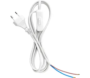 Retlux RPC 76 biela / Flexošnúra s vypínačom / 2 x 0,75 mm2 / 2 m / H03VV-F2