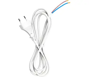 Retlux RPC 74 biela / Flexošnúra / 2x0,75 mm2 / H03VV-F2 / eurozástrčka / 2 m