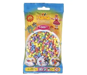 HAMA Zažehľovacie korálky MIDI pastelové / 1000 ks / plast / od 5 rokov