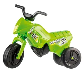 TEDDIES Odrážadlo Enduro Yupee zelené / Plast / výška sedadla 26 cm / nosnosť do 25 kg / od 12 mesiacov