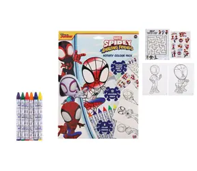 Pracovné listy Spidey s farbami