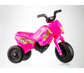 TEDDIES Odrážadlo Enduro Yupee ružové malé / Výška sedadla 26 cm / Nosnosť do 25 kg / 12m+