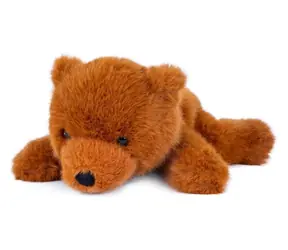 TEDDIES Plyšový medveď hnedý ležiaci 27 cm / od 3 rokov