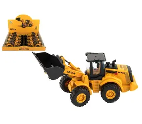 TEDDIES Stavebné auto nakladač / Autíčko na zotrvačník / plast / 18 cm
