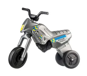 TEDDIES Odrážadlo Enduro Yupee Polícia / od 12 mesiacov / nosnosť do 25 kg / výška sedadla 31 cm / plast
