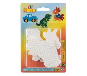 HAMA Podložky na zažehľovacie korálky MIDI auto, papagáj, dinosaurus / Podložka / plast / 3 ks