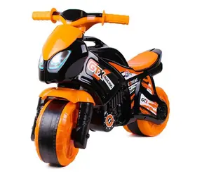 TEDDIES Odrážadlo Motorka oranžovo-čierna / Plast / nosnosť 20 kg / od 2 rokov