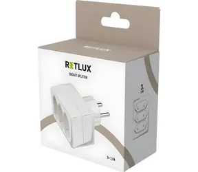 Retlux RPC 60N / Rozbočka / 3x 2,5 A / 230V / biela