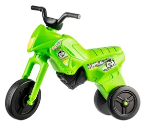 TEDDIES Odrážadlo Enduro Yupee zelené / od 12 mesiacov / nosnosť do 25 kg / výška sedadla 31 cm / plast