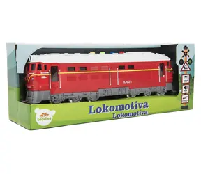 TEDDIES Lokomotíva červená / Vlak / na batérie / so zvukom a svetlom / 35 cm / od 3 rokov