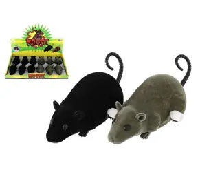 TEDDIES Myška na kľúčik / Myška / fliška / 12 cm / 2 farby / 12 ks