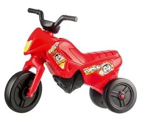 TEDDIES Odrážadlo Enduro Yupee červené malé / Výška sedadla 26 cm / Nosnosť do 25 kg / 12m+