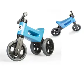 FUNNY WHEELS Odrážadlo Rider Šport modré / 2v1 / výška sedla 28/31 cm / nosnosť 25 kg / 18m +