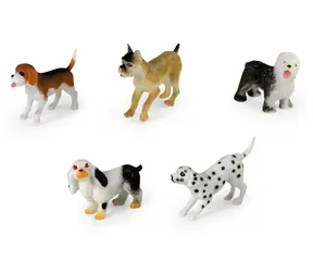 Rappa Plyšový pes mix rás 5 ks / 7 cm / v sáčku