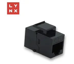 Lynx Keystone spojka UTP Cat6 čierna / Keystone spojka / RJ45 8P8C / Netienená