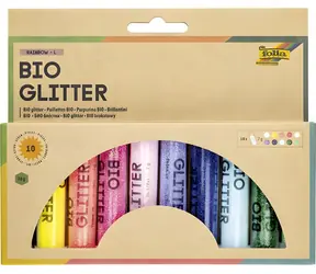Folia Trblietky Rainbow L / Trblietky / 10 farieb / BIO / 10x 7 g