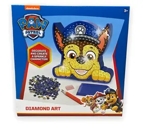Rappa Diamantové maľovanie Paw Patrol Chase / Kreatívna súprava / 18x18 cm