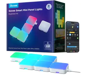 Govee Mini Panel Lights rozšírenie 6 ks / LED panely / RGBIC / BT / Wi-Fi