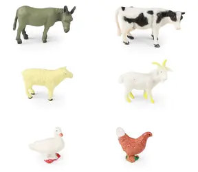 Rappa Sada figúrok Domáce zvieratá / 6 ks / Tvrdá guma / cca 3-6 cm