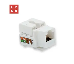 Lynx Keystone UTP Cat5e biely / Keystone modul / 90°