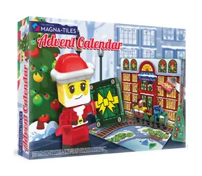 MAGNA-TILES® Magnetická stavebnica microMAGS Adventný kalendár / 34 dielikov / od 3 rokov
