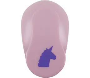 FOLIA Ozdobný dierovač jednorožec / 38 mm / ružová
