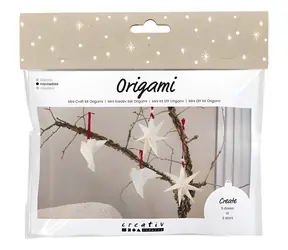 CREATIV COMPANY Kreatívna sada Origami holubica a hviezdy / Vianočné dekorácie / pauzovací papier