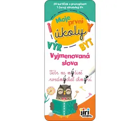 JIRI MODELS Stierateľné kartičky Vymenované slová / Moje prvé úlohy / 20 kartičiek / Fix v balení