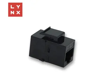 Lynx Keystone spojka UTP Cat5e čierna / Spojka / Cat5e / 8P8C (RJ45)