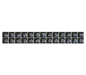 Revopoint magnetické kódované značky 208 ks / Kalibračné značky pre 3D skener / MIRACO PLUS / 22 × 22 mm