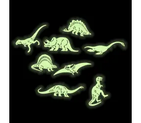 Rappa Dekorácie dinosaury svietiace v tme / Samolepky na stenu