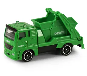 Rappa Smetiarske auto s kontajnerom OZO!!! / Kovové auto / Vyklápací kontajner / 7 cm